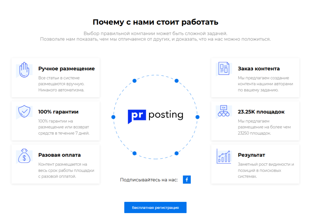 Преимущества работы с биржей ссылок PR Posting