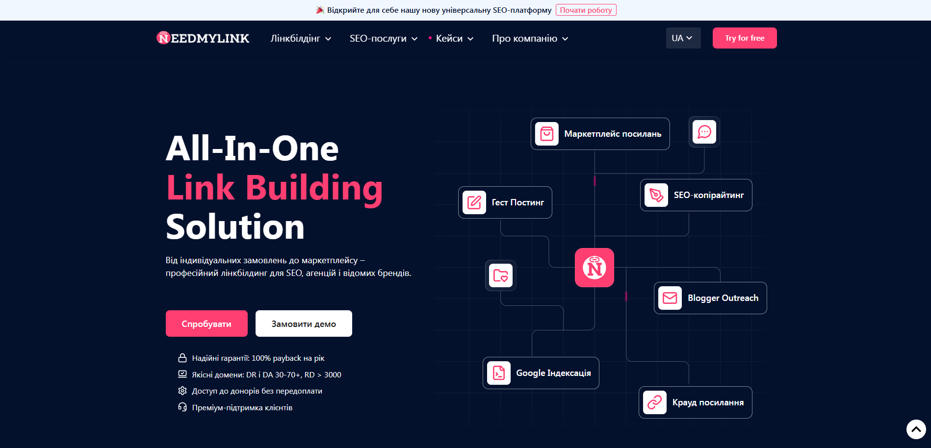NeedMyLink - велика SEO Link Building компанія в Україні