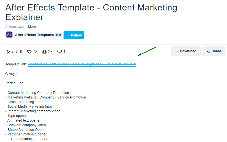 Обратные ссылки под видео в популярном видеохостинге Vimeo