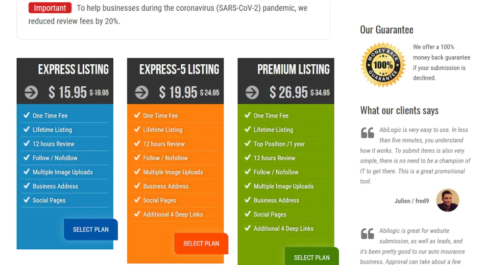 Где разместить ссылку на сайт: цены на размещение ссылок на сайтах-каталогах