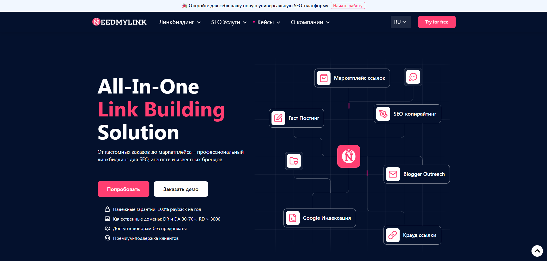 NeedMyLink — крупная SEO Link Building компания в Украине