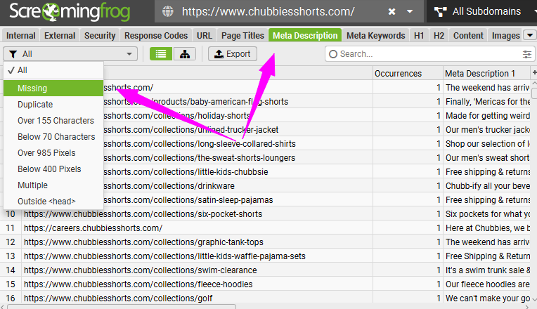 Робота з описами сторінок у вкладці «Meta Description». Оптимізація сніпетів — важливий етап комплексного SEO-просування інтернет-магазину