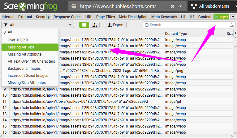 Діагностика зображень без атрибута Alt. Налаштування альтернативного тексту — обов’язковий елемент внутрішньої оптимізації e-commerce-сайтів для залучення трафіку з пошуку за зображеннями