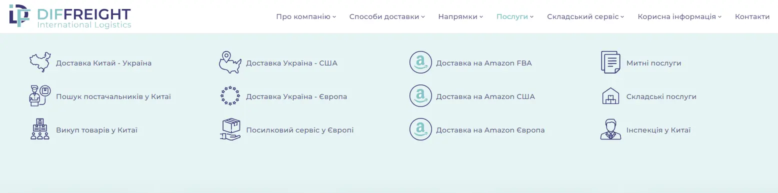 Перевага логістичної компанії Diffreight: послуги пошуку та викупу товарів з Китаю (Alibaba, TaoBao, 1688 тощо), інспекції виробництва та товарів на місці
